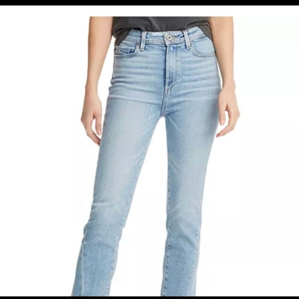 PAIGE Hoxton Slim Crop Jeans NWT Light Wash Premium Denim